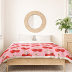 Y2K Cherries - Pink Pattern Large Duvet Cover Gallery Image 3