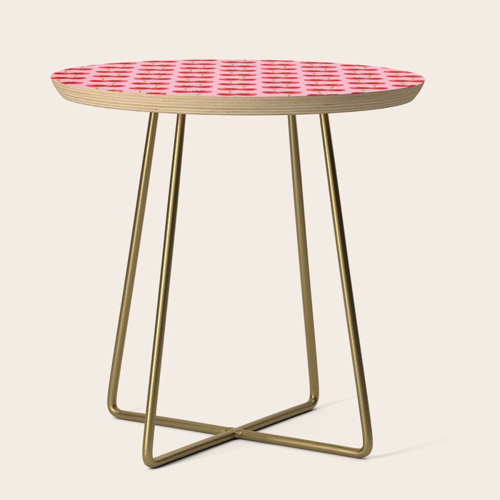 Y2K Cherries - Pink Pattern Large Side Table Gallery Image 1