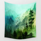 Mountain Morning Wall Tapestry Gallery Image 4