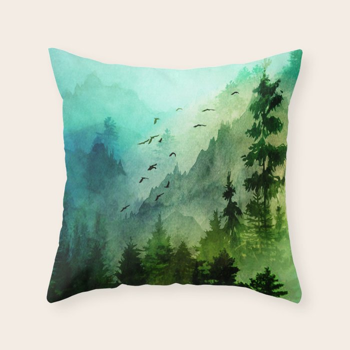 Mountain Morning Throw Pillow Gallery Image 6