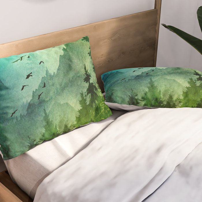 Mountain Morning Pillow Sham Gallery Image 2