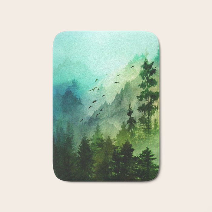 Mountain Morning Bath Mat Gallery Image 1