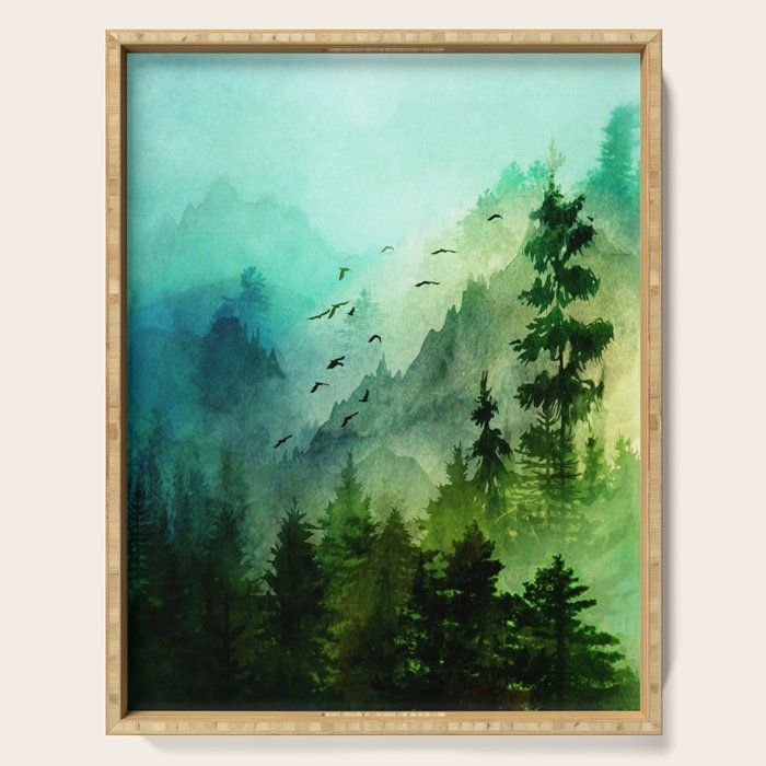 Mountain Morning Serving Tray Gallery Image 1