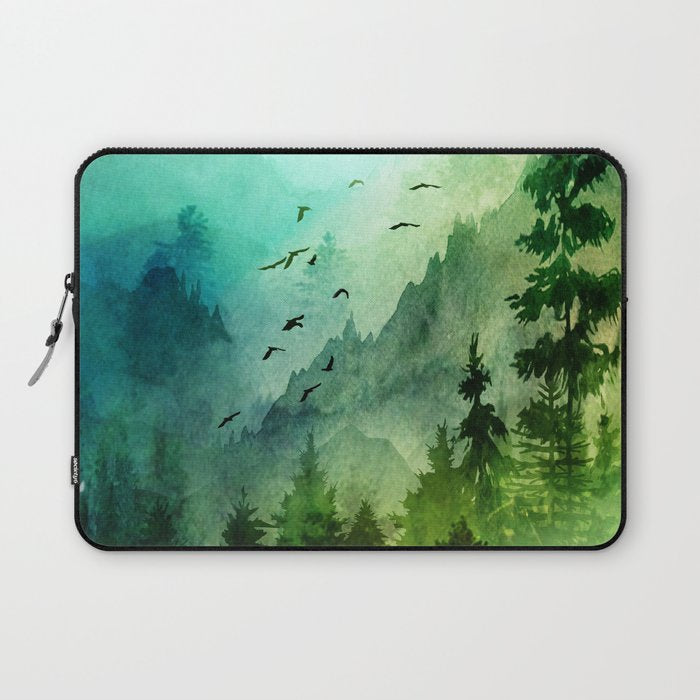 Mountain Morning Laptop Sleeve Gallery Image 1