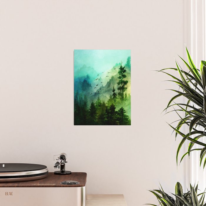 Mountain Morning Poster Gallery Image 2