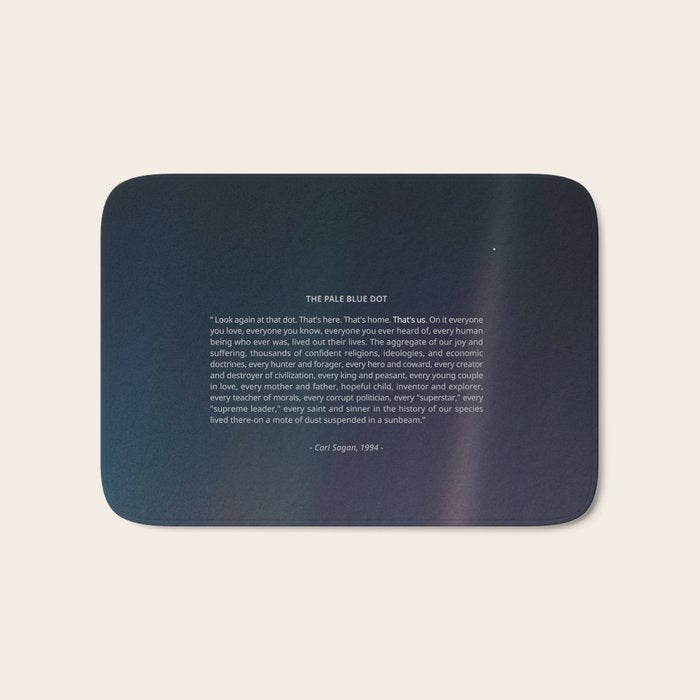 The Pale Blue Dot  Bath Mat Gallery Image 1