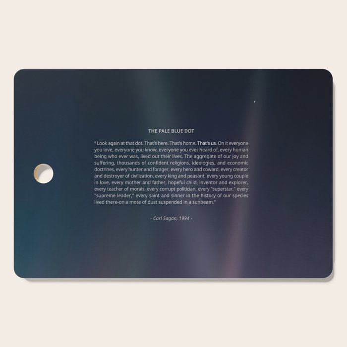 The Pale Blue Dot  Cutting Board Gallery Image 1