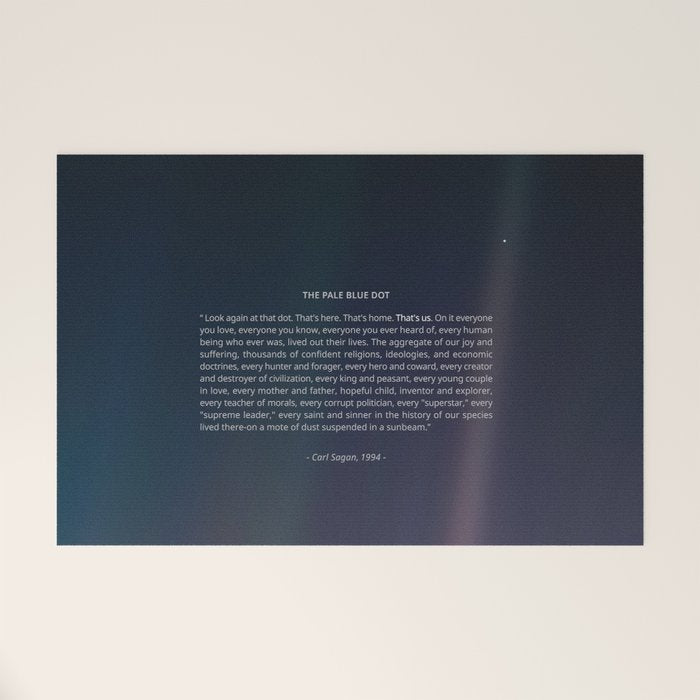 The Pale Blue Dot  Welcome Mat Gallery Image 1