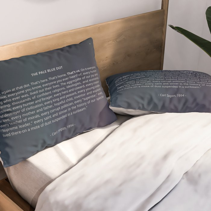 The Pale Blue Dot  Pillow Sham Gallery Image 2