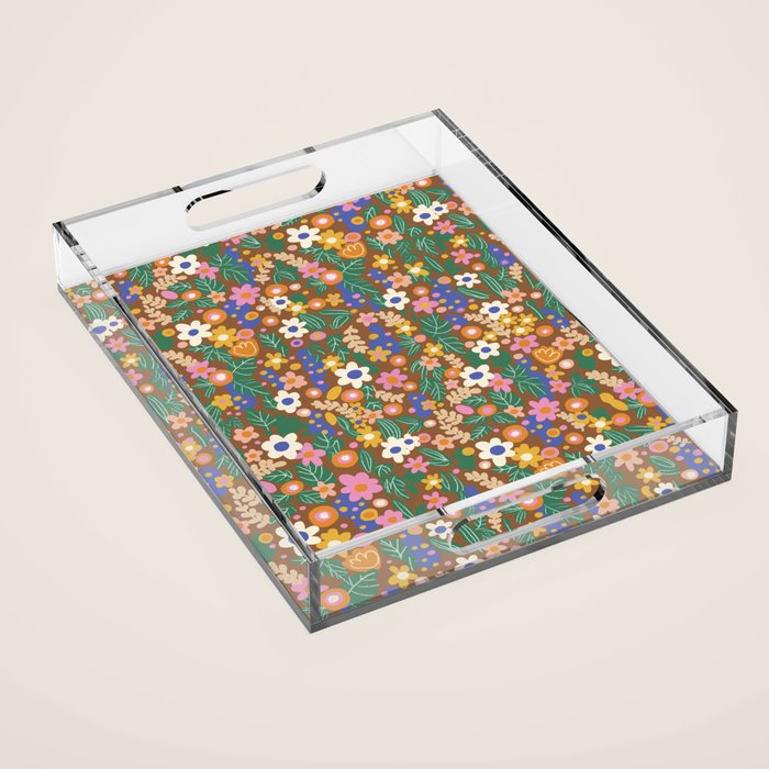 Evelyn brown Acrylic Tray Gallery Image 1