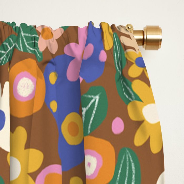 Evelyn brown Window Curtain Gallery Image 2
