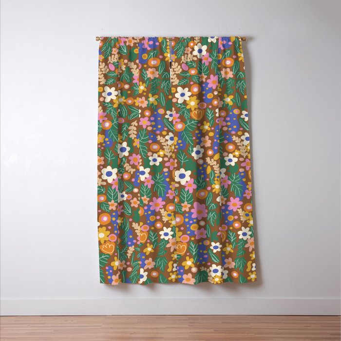 Evelyn brown Window Curtain Gallery Image 3