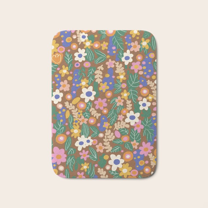 Evelyn brown Bath Mat Gallery Image 1