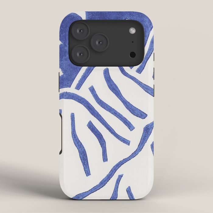 Linocut Starry Night iPhone Case Gallery Image 3