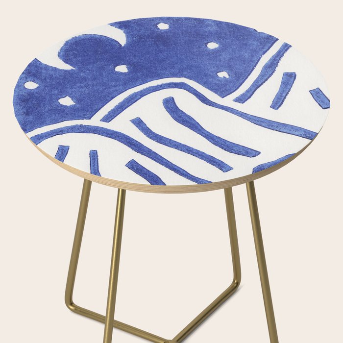 Linocut Starry Night Side Table Gallery Image 2