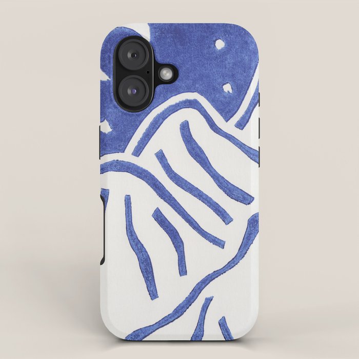 Linocut Starry Night iPhone Case Gallery Image 1