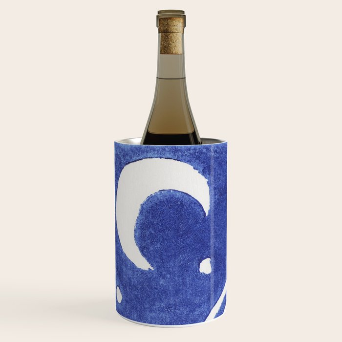 Linocut Starry Night Wine Chiller Gallery Image 2