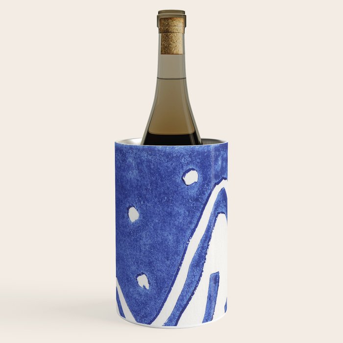 Linocut Starry Night Wine Chiller Gallery Image 3