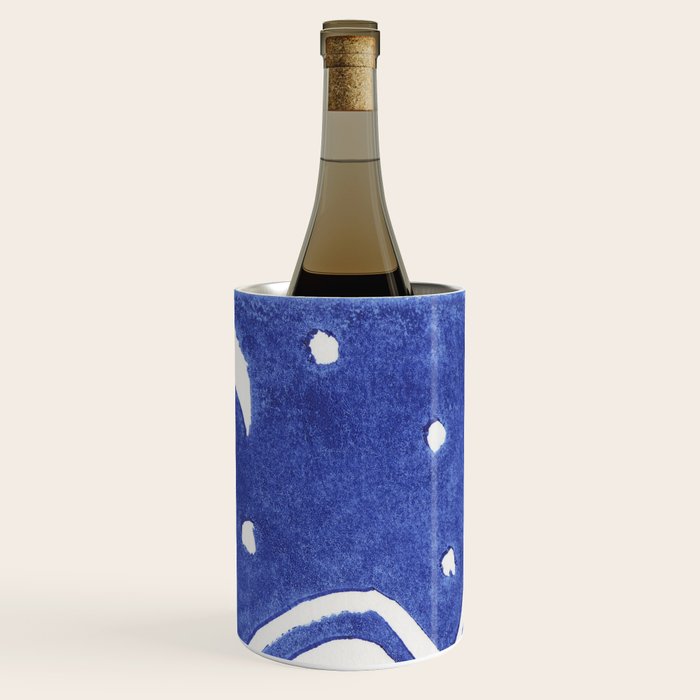 Linocut Starry Night Wine Chiller Gallery Image 1