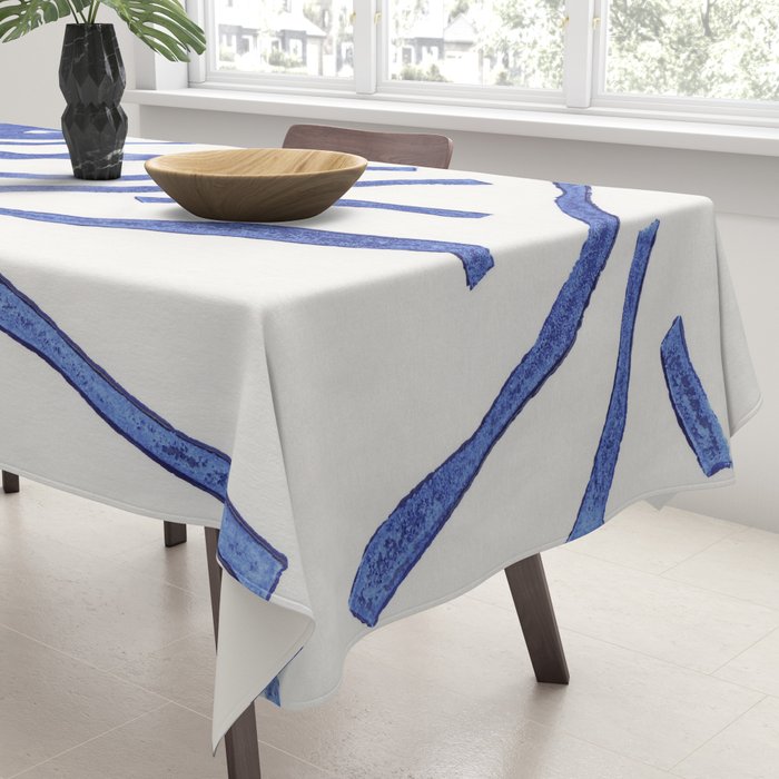 Linocut Starry Night Tablecloth Gallery Image 3