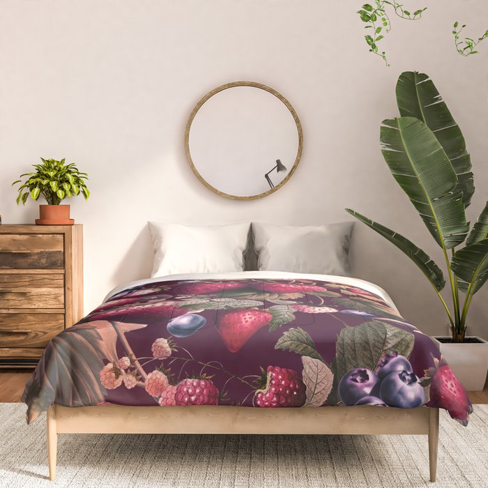 Strawberry Fields Forever II - I Comforter Gallery Image 3