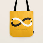 Never stop creating (the infinity pencil) Tote Bag Gallery Image 1