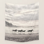 Horses on the Beach Wall Tapestry Gallery Image 4