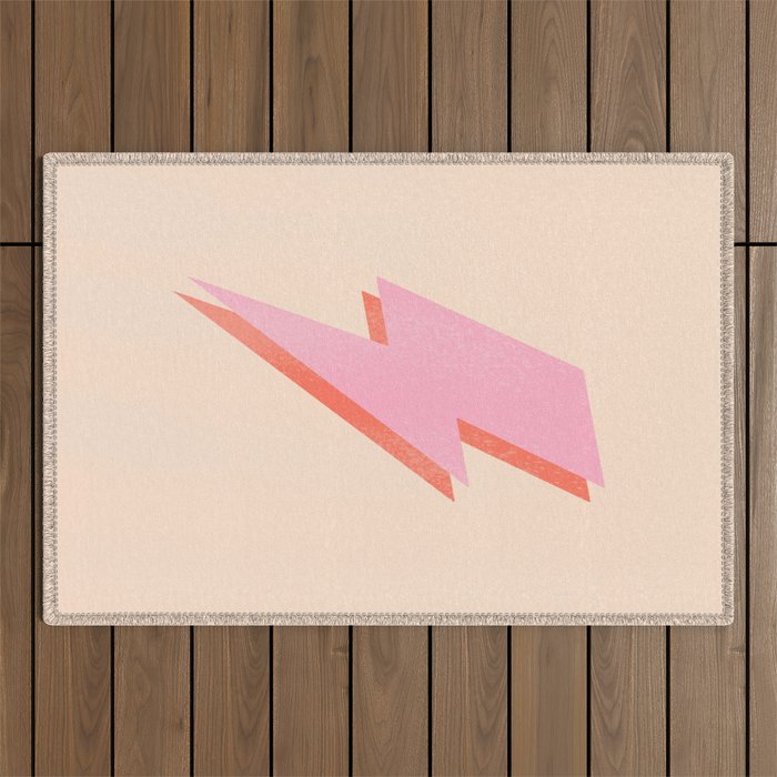 Thunderbolt: The Peach Edition Outdoor Rug Gallery Image 1