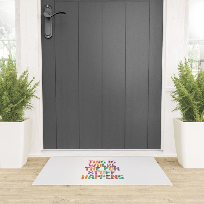 This is Where The Fun Stuff Happens Welcome Mat Gallery Image 3