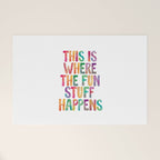 This is Where The Fun Stuff Happens Welcome Mat Gallery Image 1