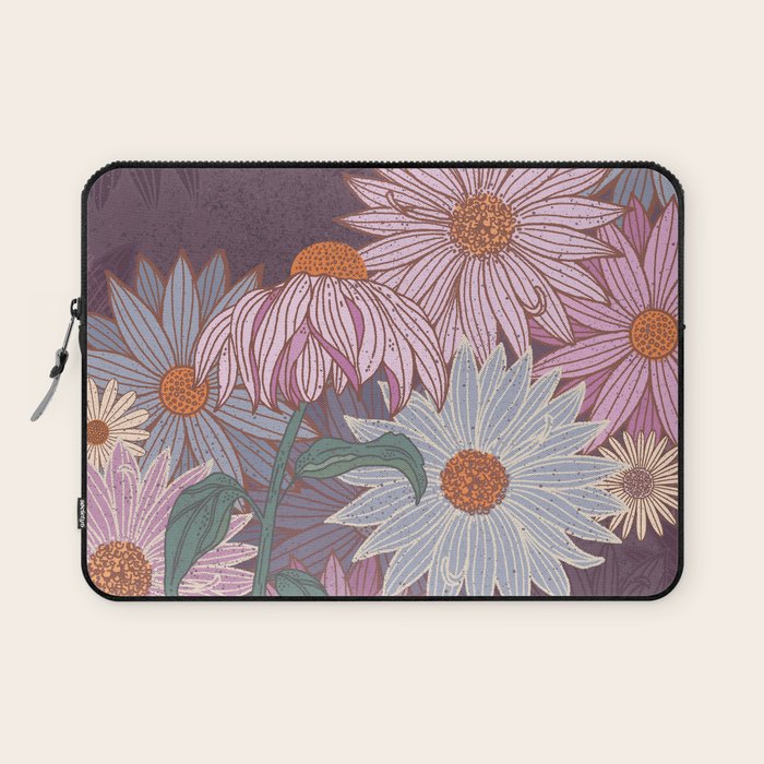 Monarch Butterfly and Wildflowers Laptop Sleeve Gallery Image 1