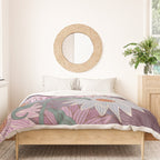 Monarch Butterfly and Wildflowers Duvet Cover Gallery Image 3