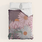 Monarch Butterfly and Wildflowers Duvet Cover Gallery Image 6