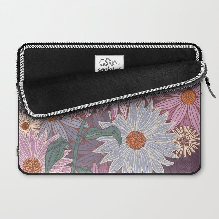 Monarch Butterfly and Wildflowers Laptop Sleeve Gallery Image 2