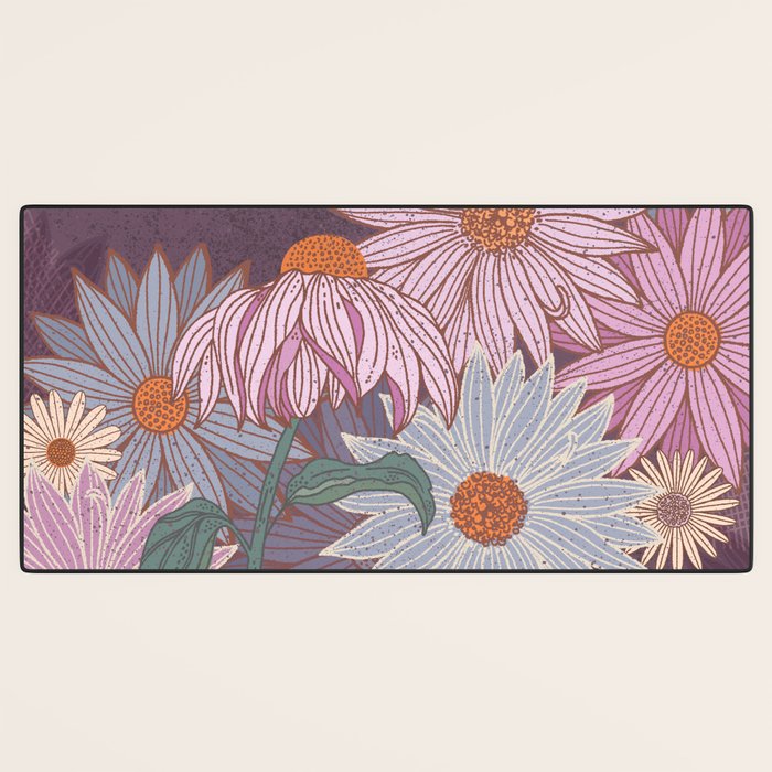 Monarch Butterfly and Wildflowers Desk Mat Gallery Image 3