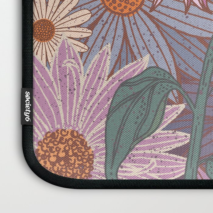 Monarch Butterfly and Wildflowers Laptop Sleeve Gallery Image 3