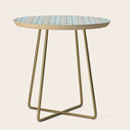 Rustic Beach Driftwood Vacation Blue Texture Side Table Gallery Image 1