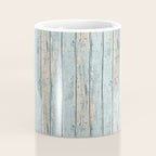 Rustic Beach Driftwood Vacation Blue Texture Coffee Mug Gallery Image 4