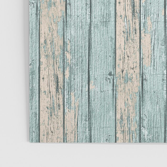 Rustic Beach Driftwood Vacation Blue Texture Poster Gallery Image 3