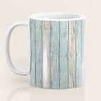 Rustic Beach Driftwood Vacation Blue Texture Coffee Mug Gallery Image 3