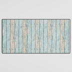 Rustic Beach Driftwood Vacation Blue Texture Desk Mat Gallery Image 3