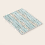 Rustic Beach Driftwood Vacation Blue Texture Notebook Gallery Image 3