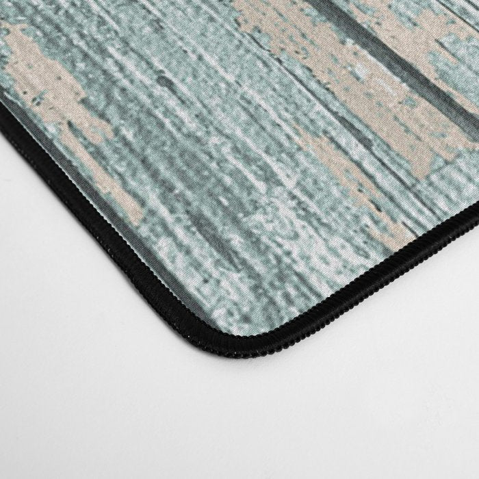 Rustic Beach Driftwood Vacation Blue Texture Desk Mat Gallery Image 4
