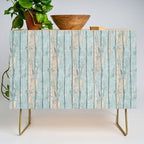 Rustic Beach Driftwood Vacation Blue Texture Credenza Gallery Image 1