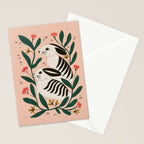 Hares Among Flowers Stationery Card Gallery Image 2