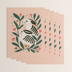 Hares Among Flowers Wrapping Paper Gallery Image 3