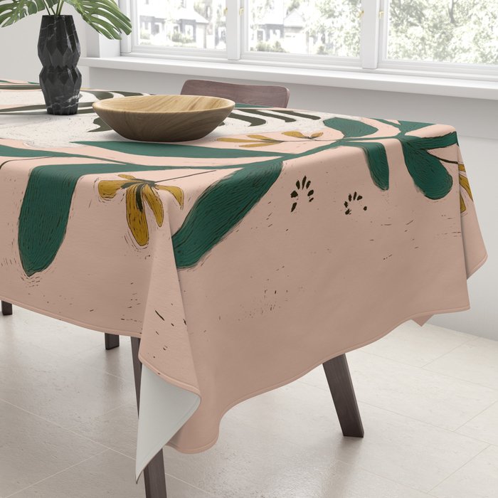 Hares Among Flowers Tablecloth Gallery Image 3