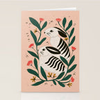 Hares Among Flowers Stationery Card Gallery Image 2