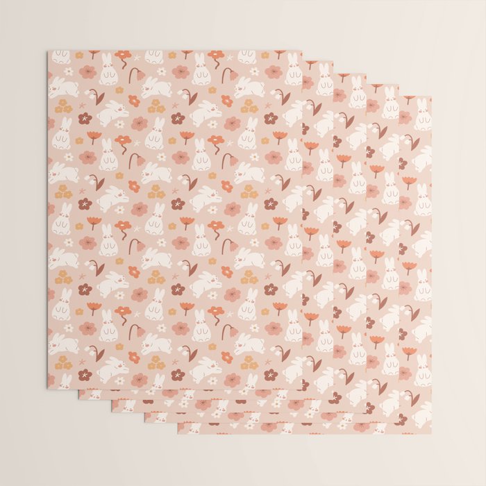 Cute bunny illustration Wrapping Paper Gallery Image 3