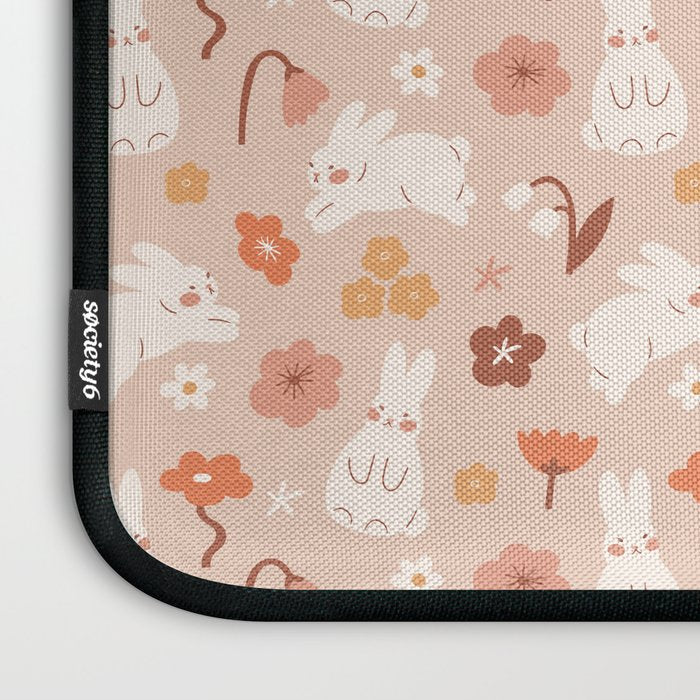 Cute bunny illustration Laptop Sleeve Gallery Image 3